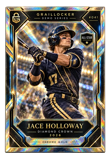 Approved fictional Jace Holloway raw card